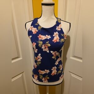 LULAROE FLORAL TANK TOP, SIZE M